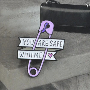 Safety Pin Brooches Rieworkes