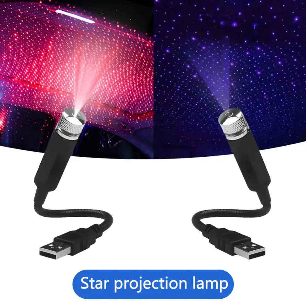 Mini LED Car Night Light Roof Projector Rieworkes