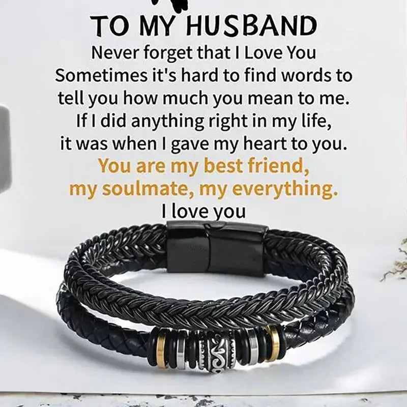 Braided Leather Bracelets for Men Rieworkes