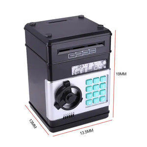 Electronic Piggy Bank ATM Mini Money Box Safety Password Chewing Coin Cash Deposit Machine Christmas Gift for Children Kids Rieworkes
