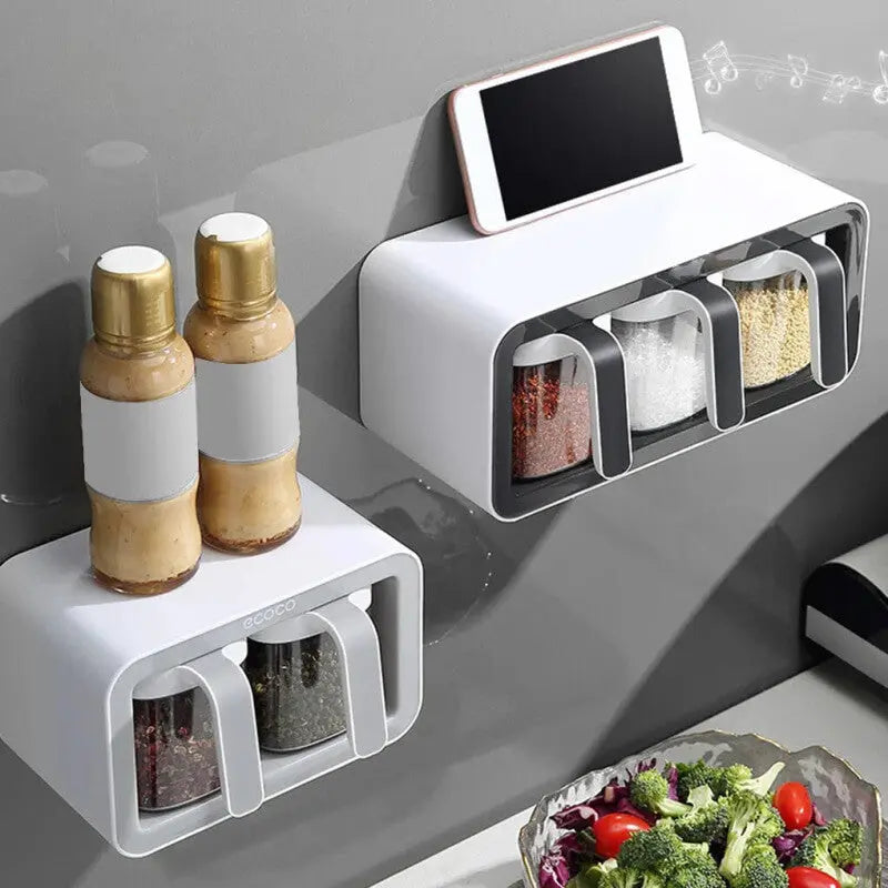 Wall Mount Spice Racks Condiment Organizer Have Wonderful Store