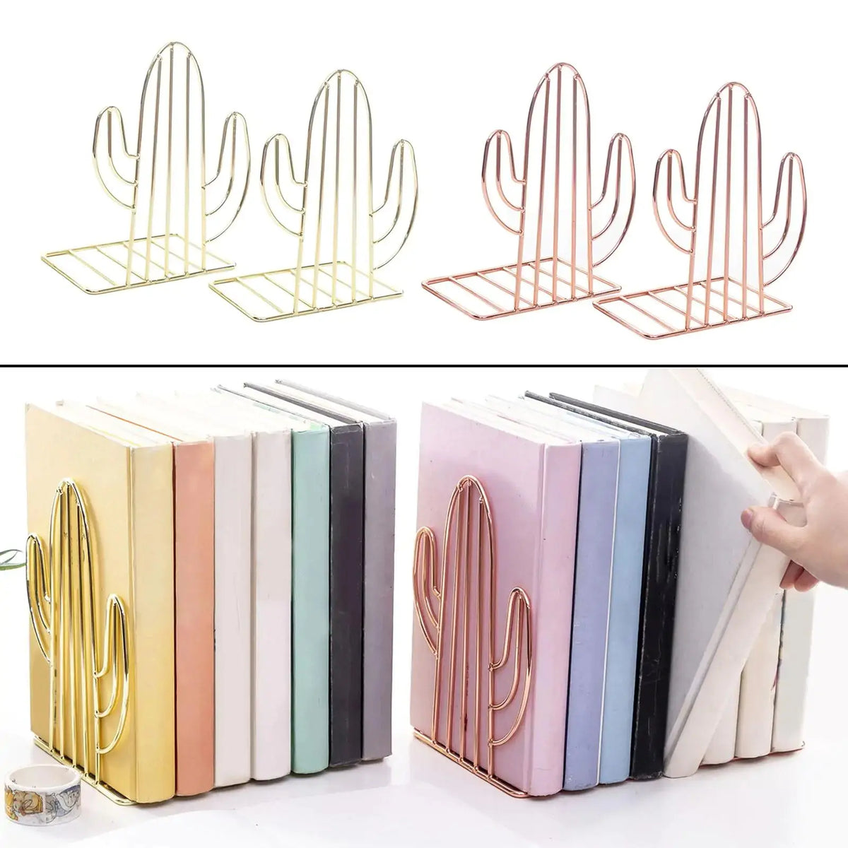 Cactus Bookshelf Holder Rieworkes
